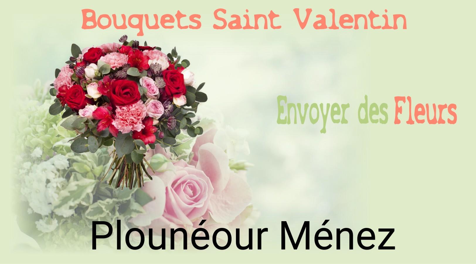 Roses de Saint-Valentin livrées à Plounéour-Ménez